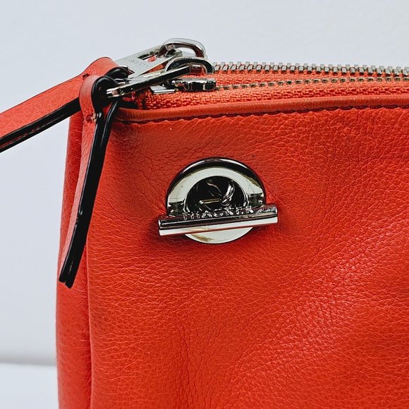 Thacker Anthropologie Capri Crossbody Multi-Compartment Zipper Top Coral Handbag - Picture 13 of 14